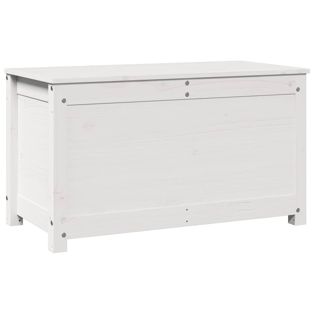 Kutija za pohranu bijela 80 x 40 x 45,5 cm od masivne borovine