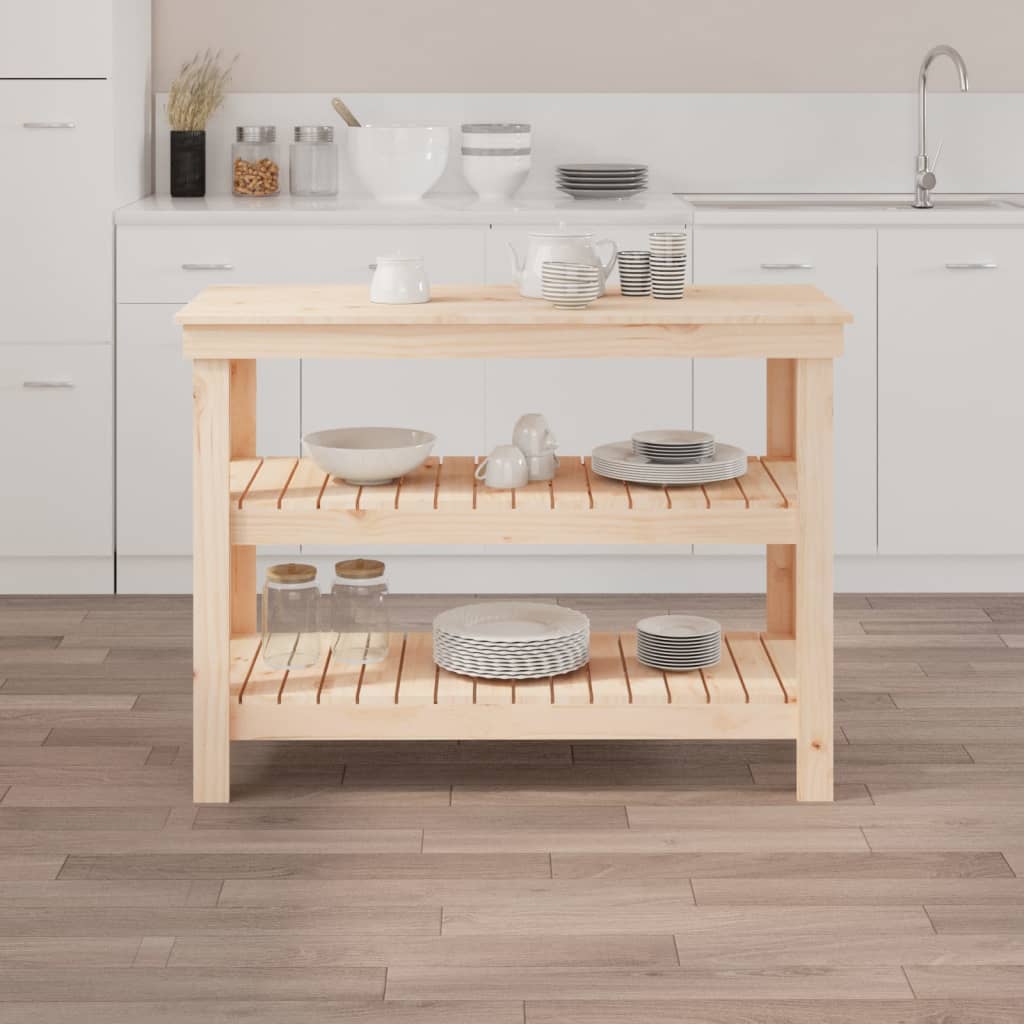 Radni stol 110,5 x 50 x 80 cm od masivne borovine