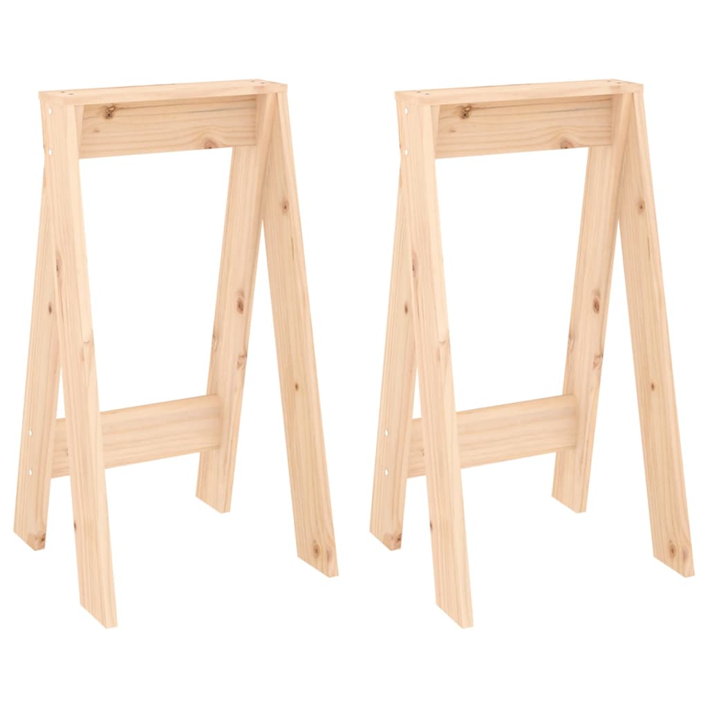 Stolci 2 kom 40 x 40 x 75 cm od masivne borovine