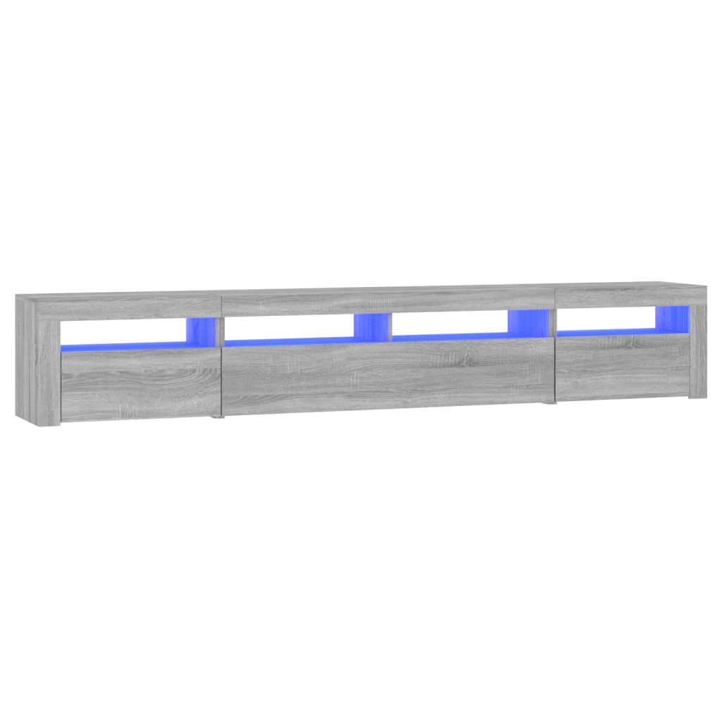 TV ormarić s LED svjetlima boja hrasta sonome 240x35x40 cm