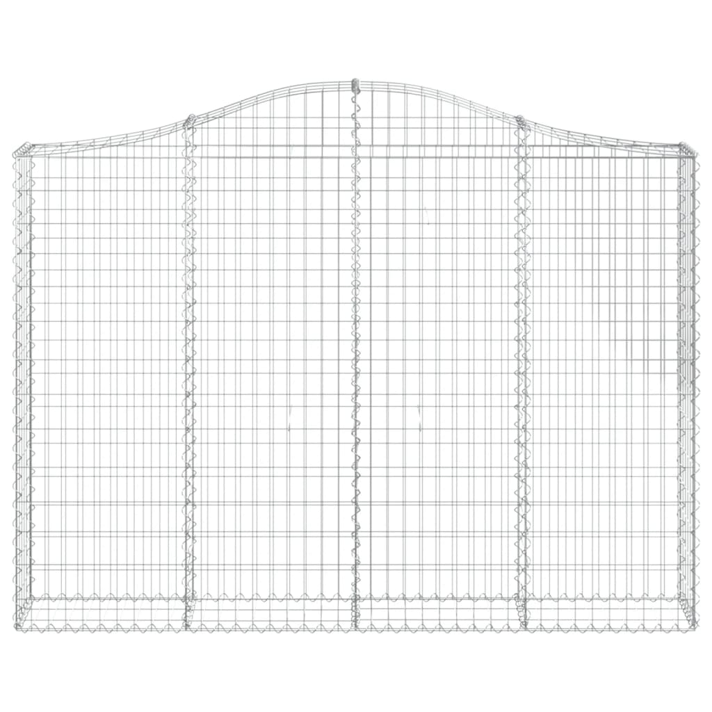 Gabionska košara s lukom 200x30x140/160 cm pocinčano željezo