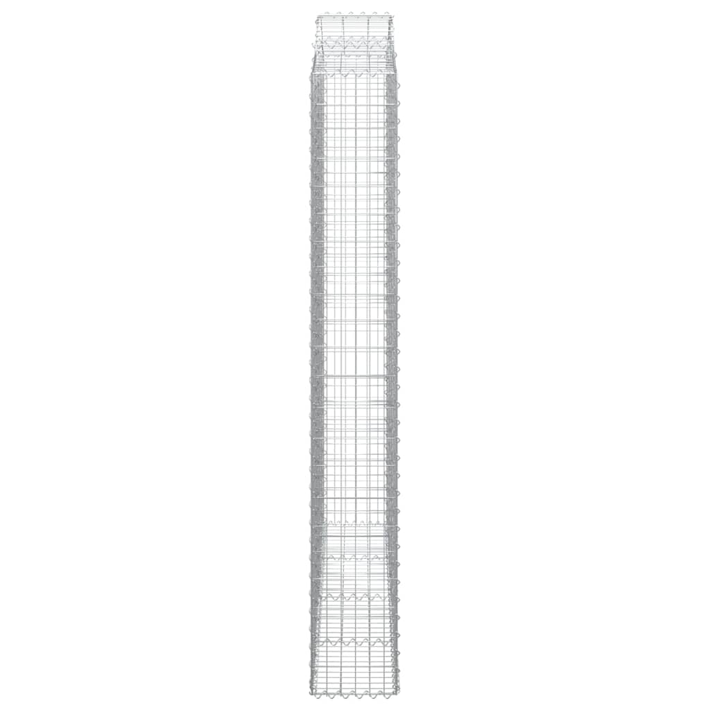 Gabionska košara s lukom 200x30x220/240 cm pocinčano željezo