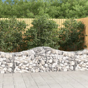 Gabionska košara s lukom 200x50x60/80 cm pocinčano željezo
