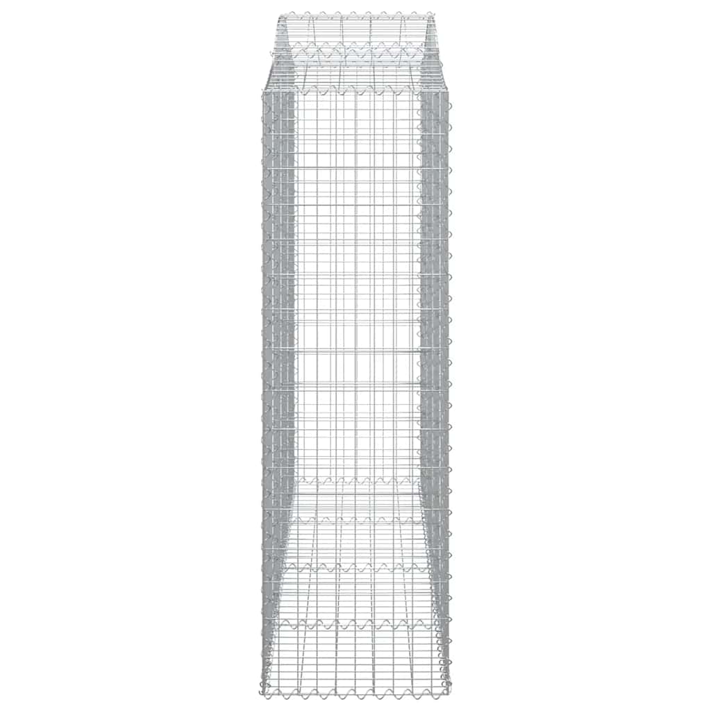 Gabionska košara s lukom 200x50x160/180 cm pocinčano željezo