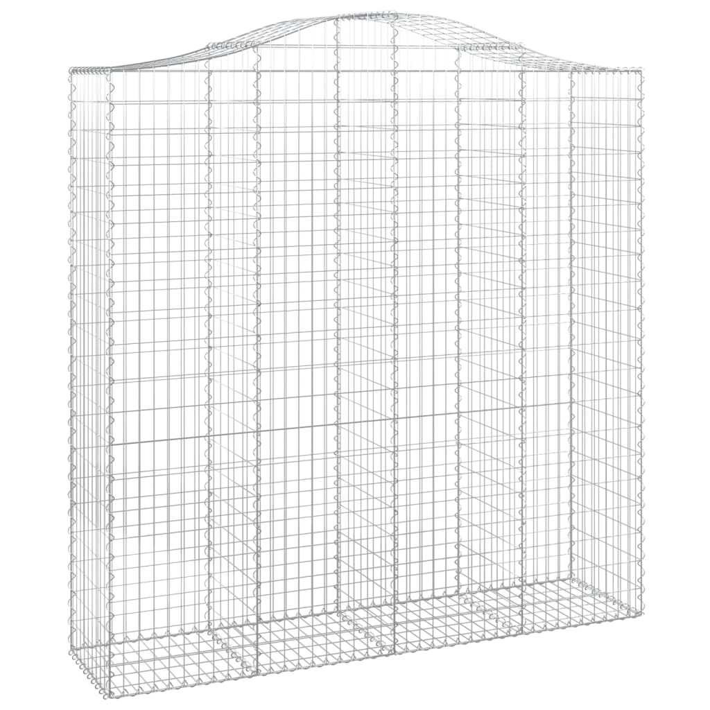 Gabionska košara s lukom 200x50x200/220 cm pocinčano željezo