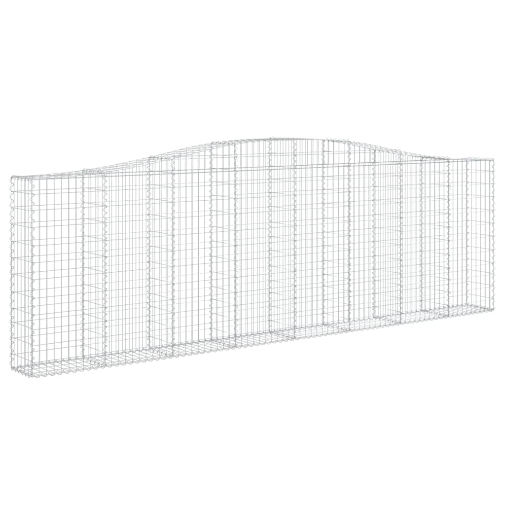 Gabionska košara s lukom 400x30x120/140 cm pocinčano željezo