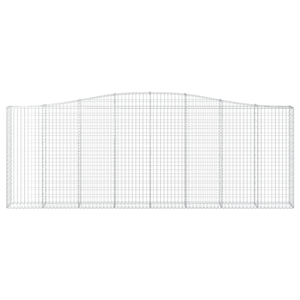 Gabionska košara s lukom 400x30x140/160 cm pocinčano željezo
