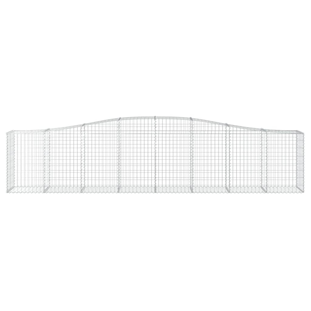 Gabionska košara s lukom 400x50x80/100 cm pocinčano željezo