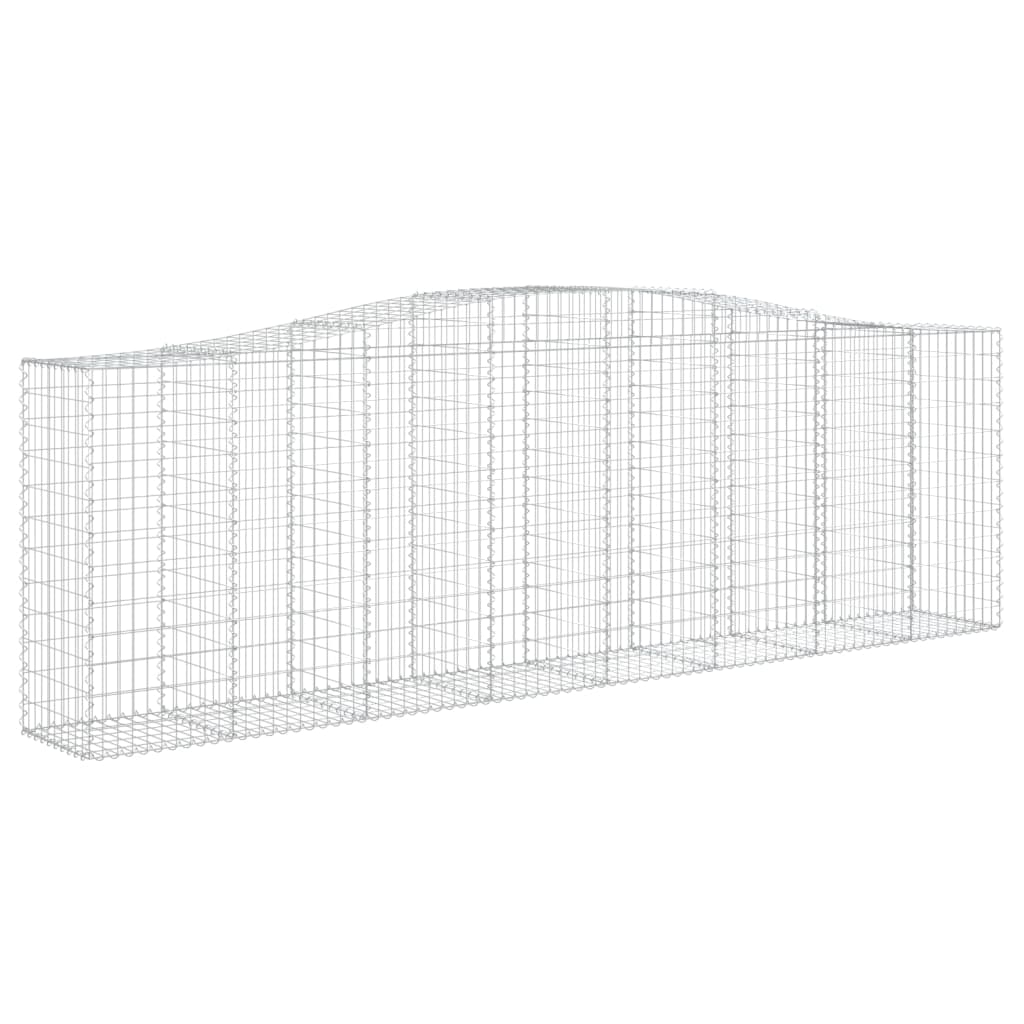 Gabionska košara s lukom 400x50x120/140 cm pocinčano željezo