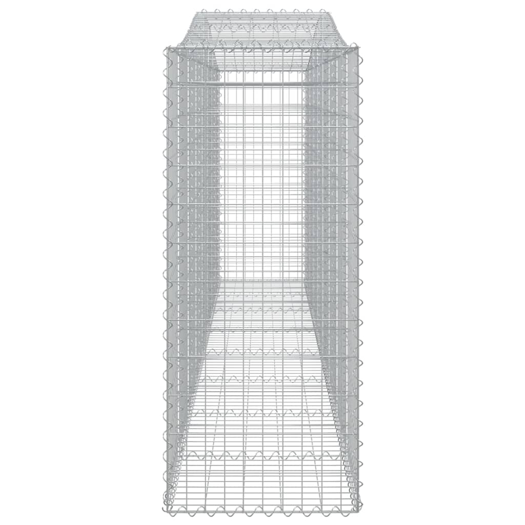 Gabionska košara s lukom 400x50x120/140 cm pocinčano željezo