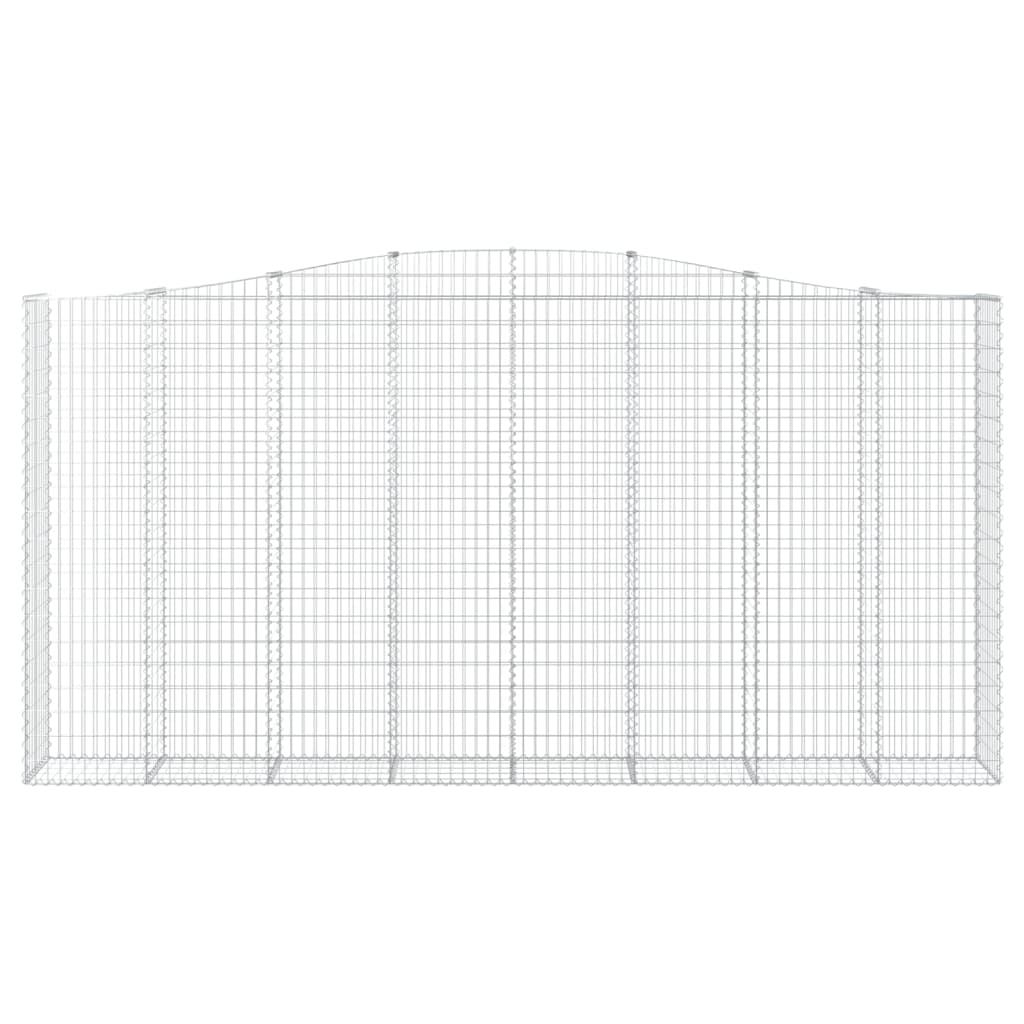 Gabionska košara s lukom 400x50x200/220 cm pocinčano željezo