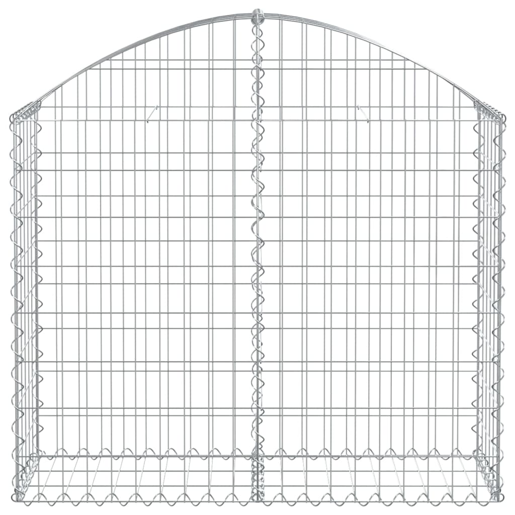 Gabionska košara s lukom 100 x 30 x 80/100 cm pocinčano željezo