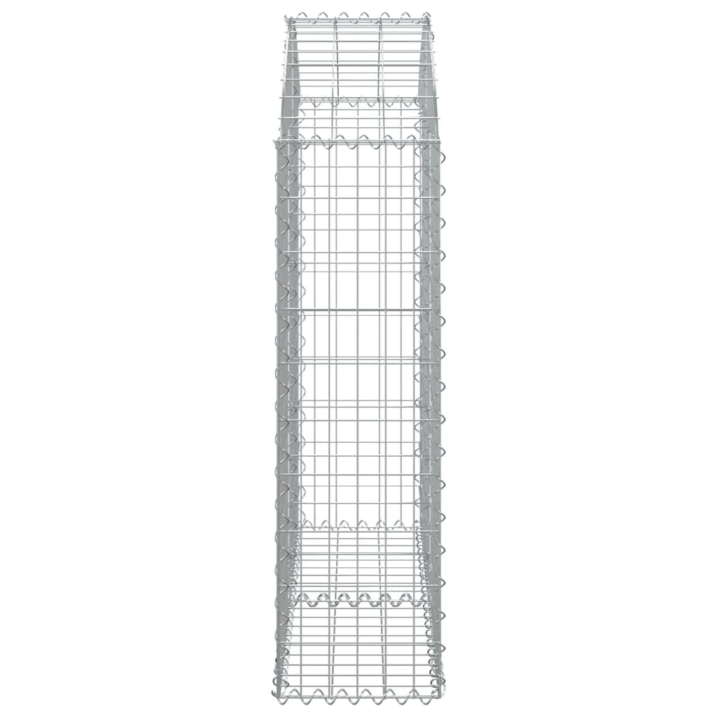 Gabionska košara s lukom 100x30x100/120 cm pocinčano željezo