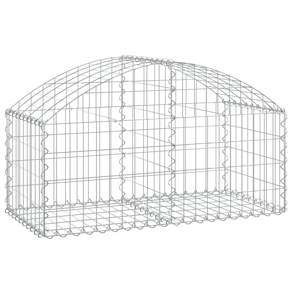 Gabionska košara s lukom 100x50x40/60 cm pocinčano željezo