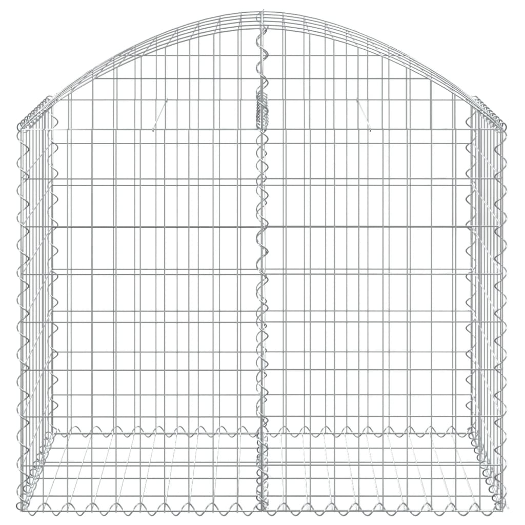 Gabionska košara s lukom 100 x 50 x 80/100 cm pocinčano željezo