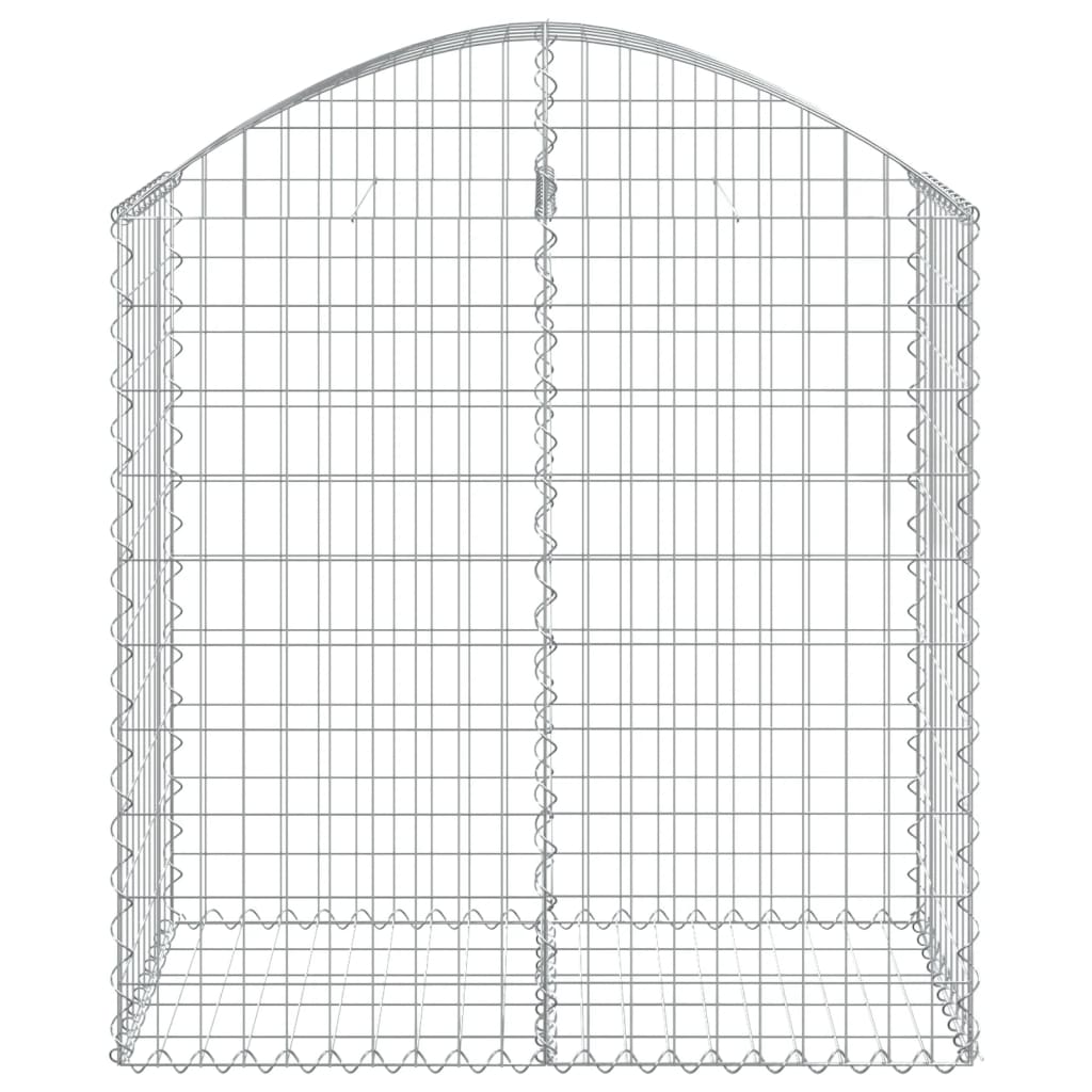 Gabionska košara s lukom 100x50x100/120 cm pocinčano željezo