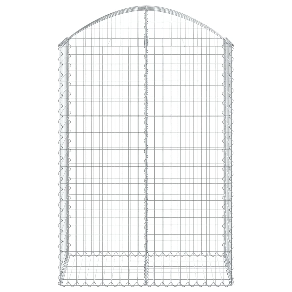 Gabionska košara s lukom 100x50x140/160 cm pocinčano željezo
