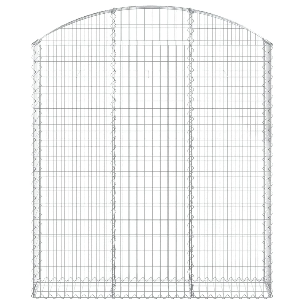 Gabionska košara s lukom 150x30x160/180 cm pocinčano željezo