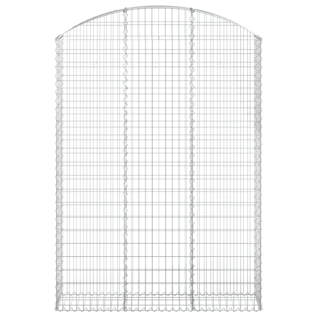 Gabionska košara s lukom 150x30x200/220 cm pocinčano željezo