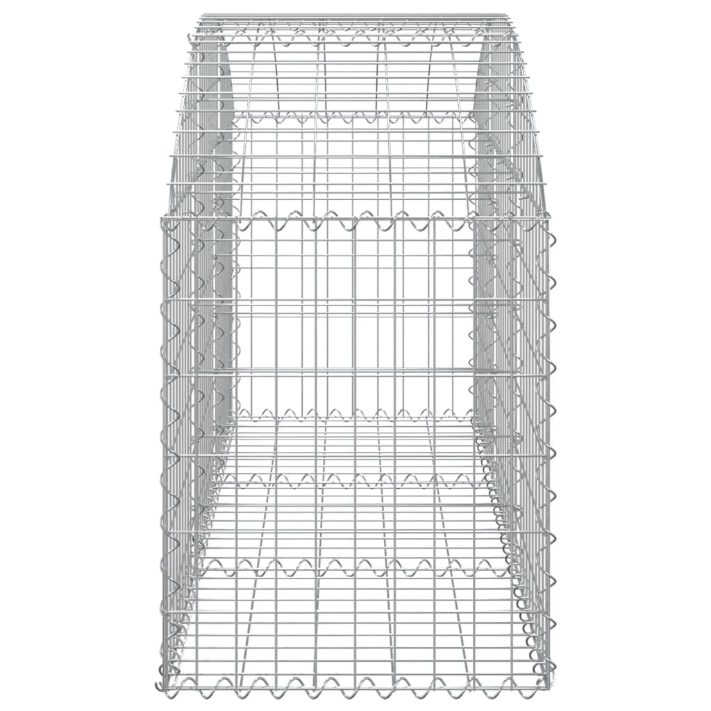 Gabionska košara s lukom 150x50x60/80 cm pocinčano željezo