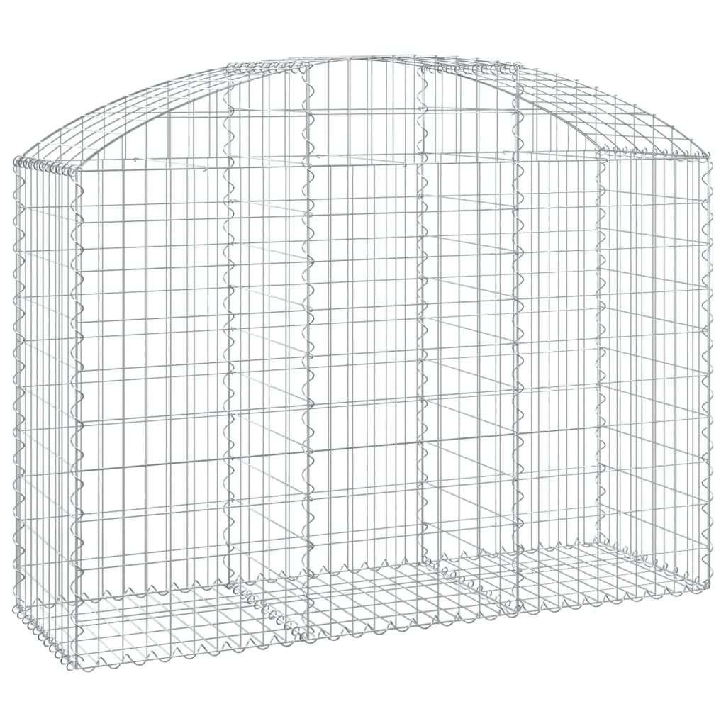 Gabionska košara s lukom 150x50x100/120 cm pocinčano željezo