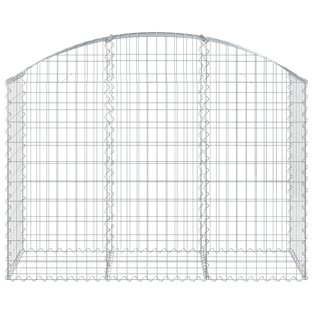 Gabionska košara s lukom 150x50x100/120 cm pocinčano željezo