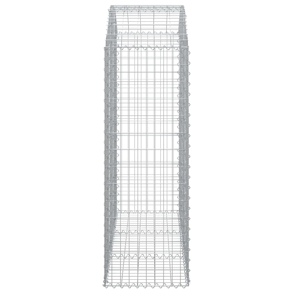 Gabionska košara s lukom 150x50x140/160 cm pocinčano željezo