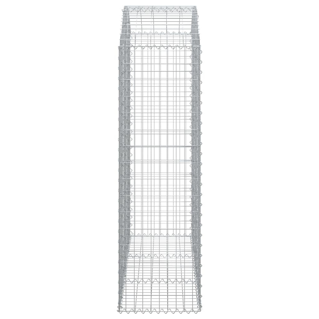 Gabionska košara s lukom 150x50x160/180 cm pocinčano željezo
