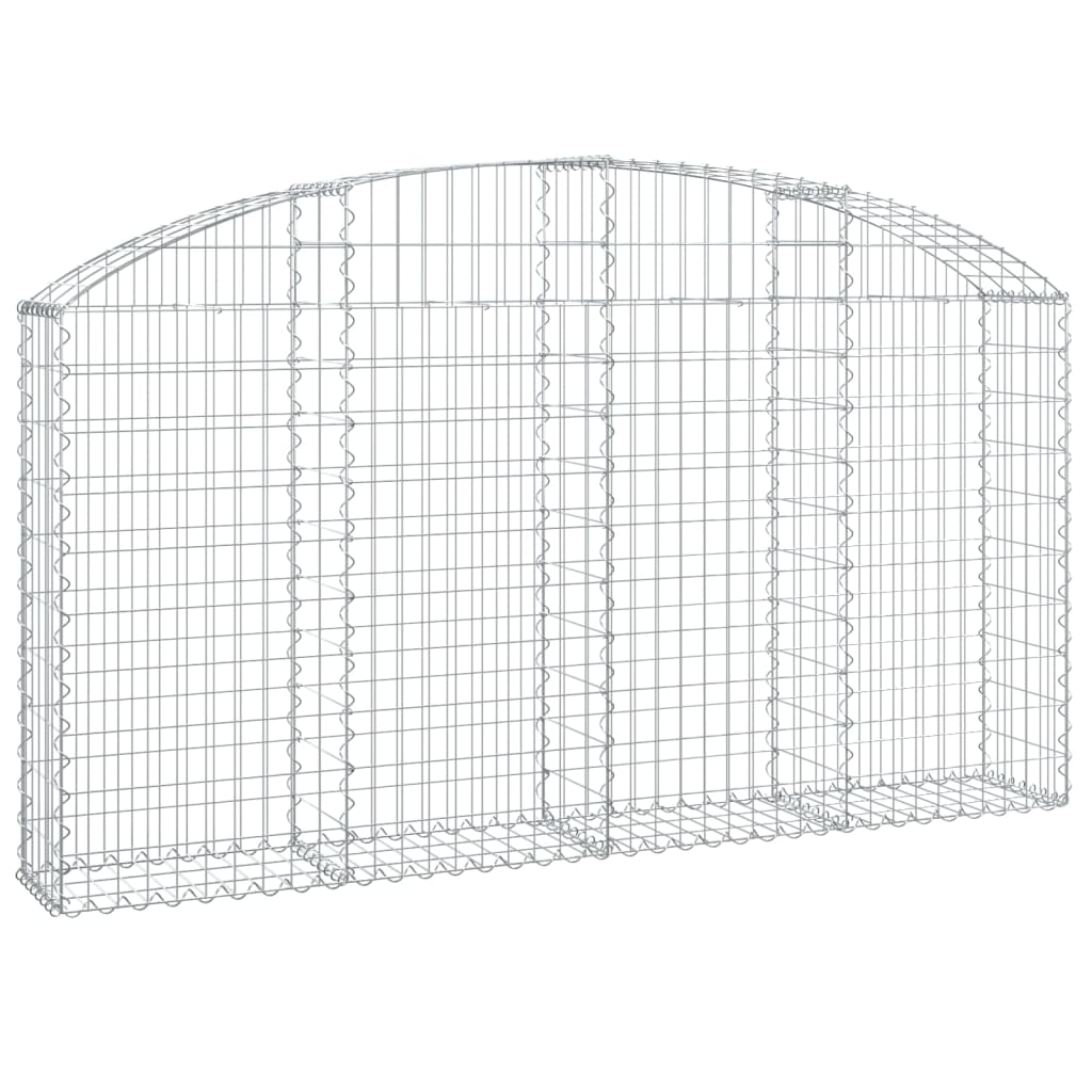 Gabionska košara s lukom 200x30x100/120 cm pocinčano željezo