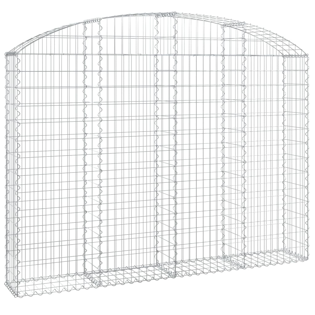 Gabionska košara s lukom 200x30x140/160 cm pocinčano željezo