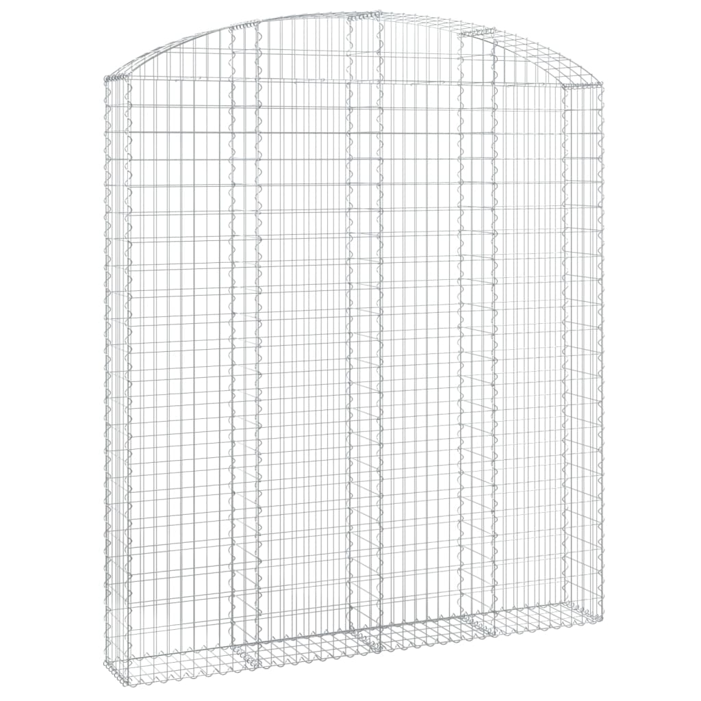 Gabionska košara s lukom 200x30x220/240 cm pocinčano željezo