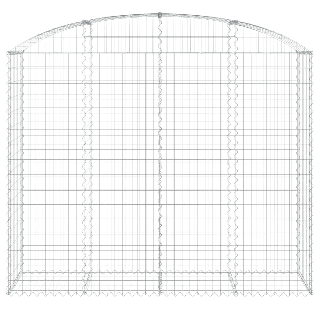 Gabionska košara s lukom 200x50x160/180 cm pocinčano željezo