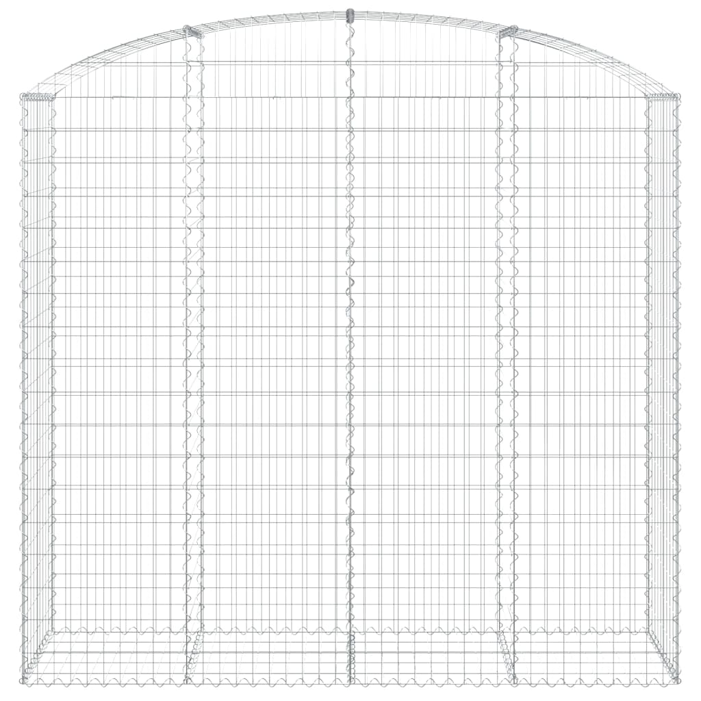 Gabionska košara s lukom200x50x180/200 cm pocinčano željezo