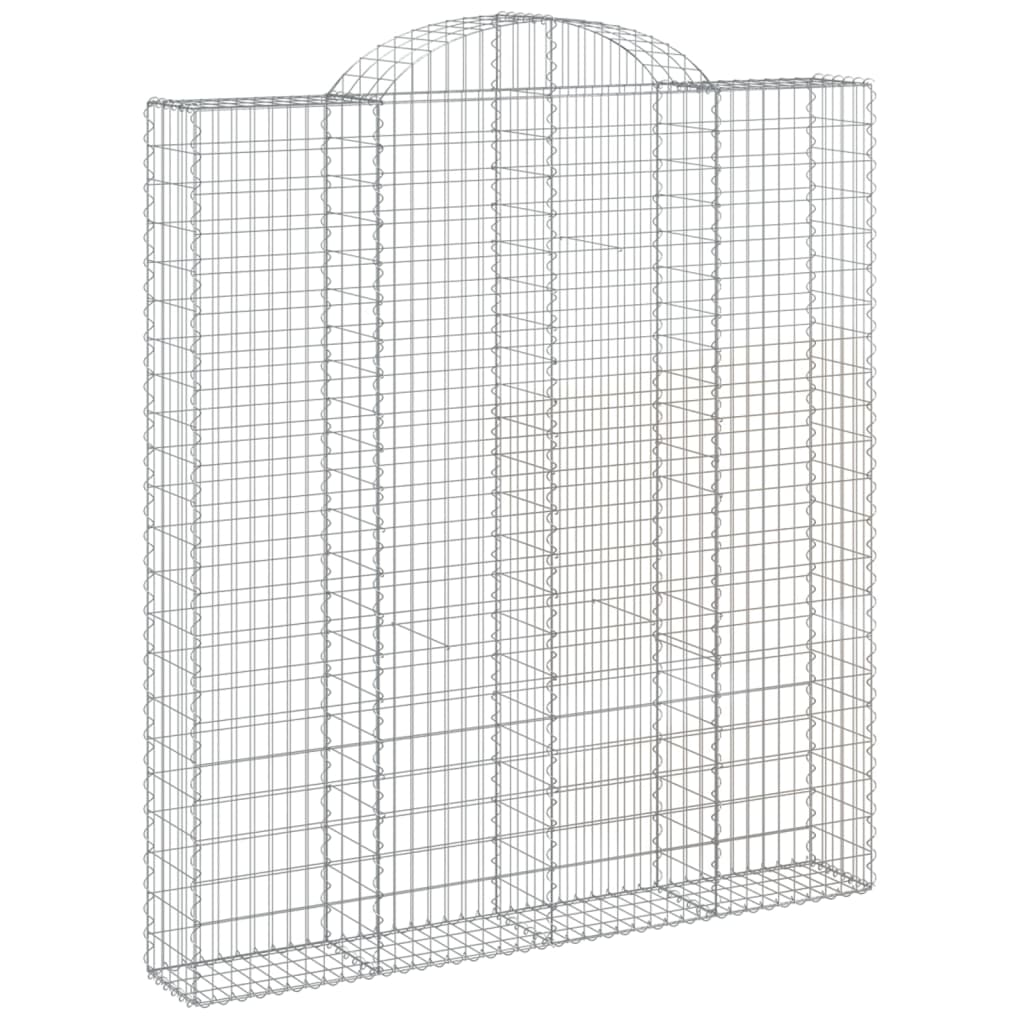 Gabionska košara s lukom 200x30x220/240 cm pocinčano željezo