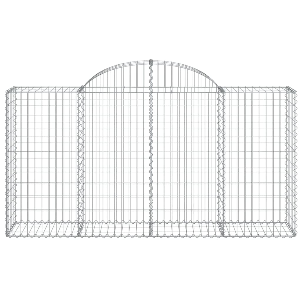 Gabionska košara s lukom 200x50x100/120 cm pocinčano željezo