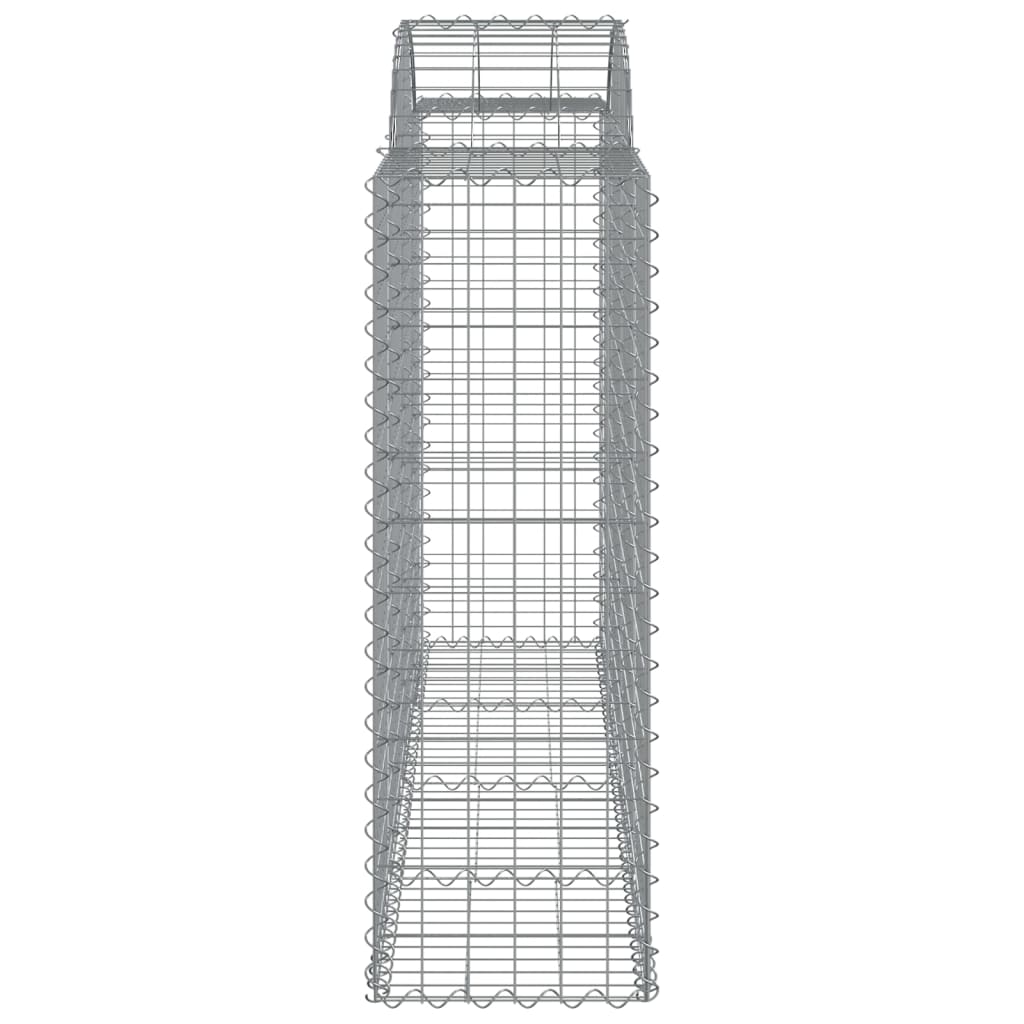 Gabionska košara s lukom 200x50x120/140 cm pocinčano željezo