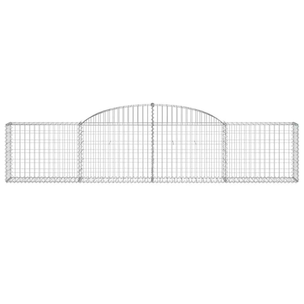 Gabionska košara s lukom 300 x 30 x 60/80 cm pocinčano željezo
