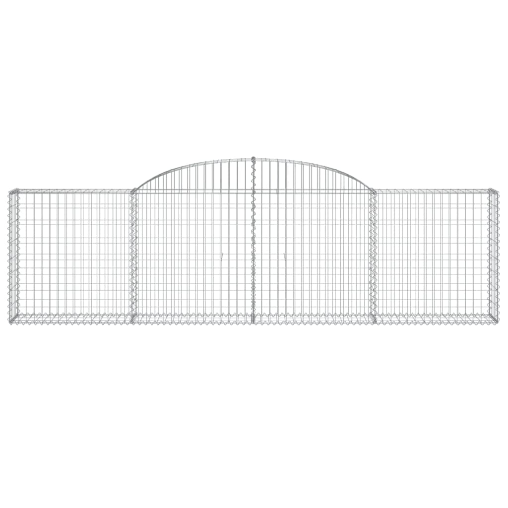 Gabionska košara s lukom 300x30x80/100 cm pocinčano željezo
