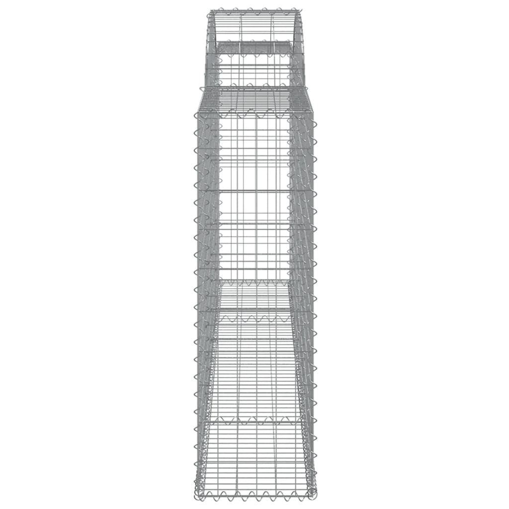 Gabionska košara s lukom 300x30x100/120 cm pocinčano željezo