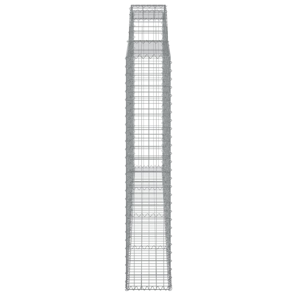 Gabionska košara s lukom 300x30x160/180 cm pocinčano željezo
