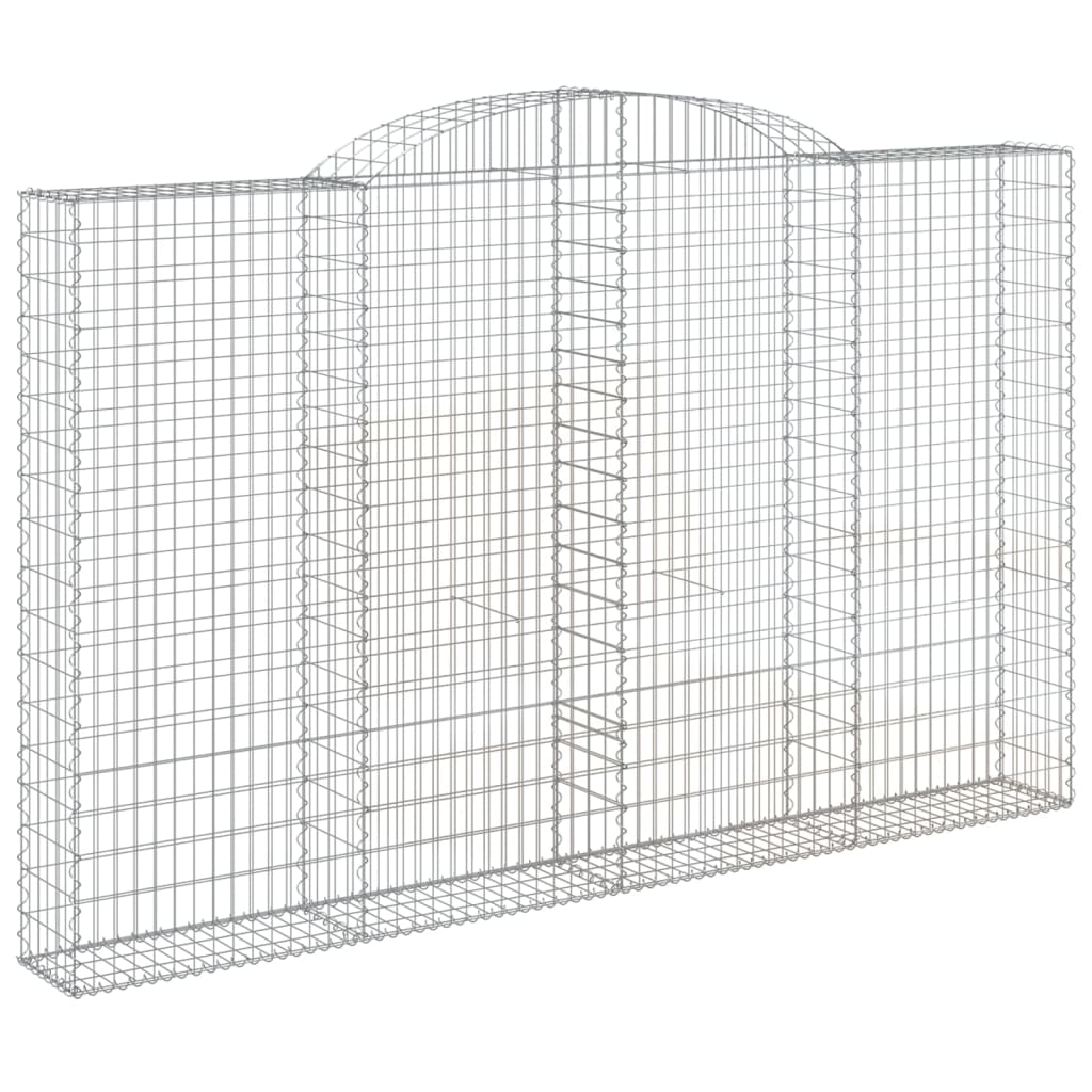 Gabionska košara s lukom 300x30x180/200 cm pocinčano željezo