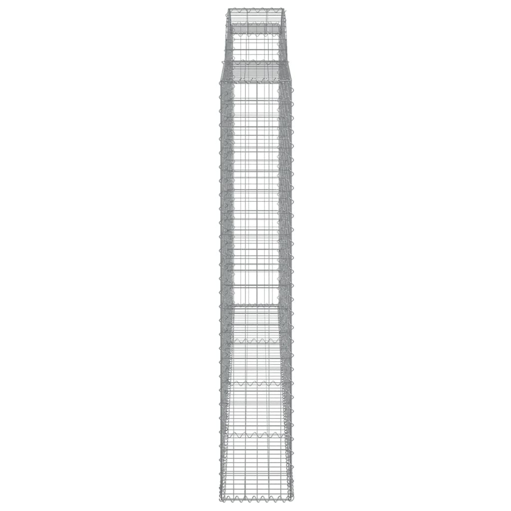 Gabionska košara s lukom 300x30x180/200 cm pocinčano željezo