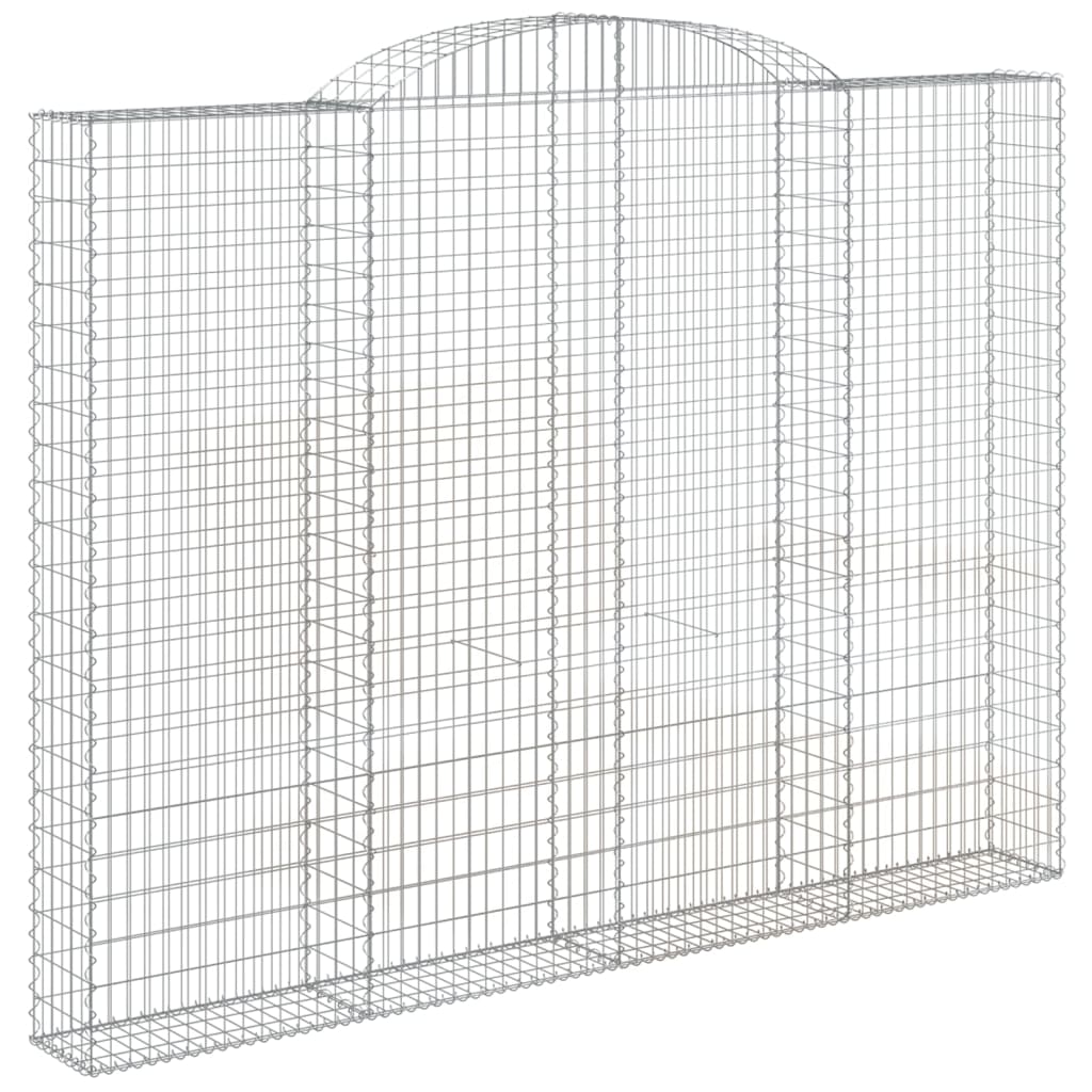 Gabionska košara s lukom 300x30x220/240 cm pocinčano željezo