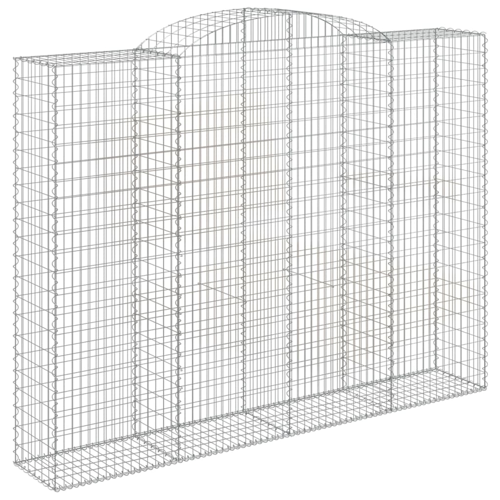Gabionska košara s lukom 300x50x220/240 cm pocinčano željezo