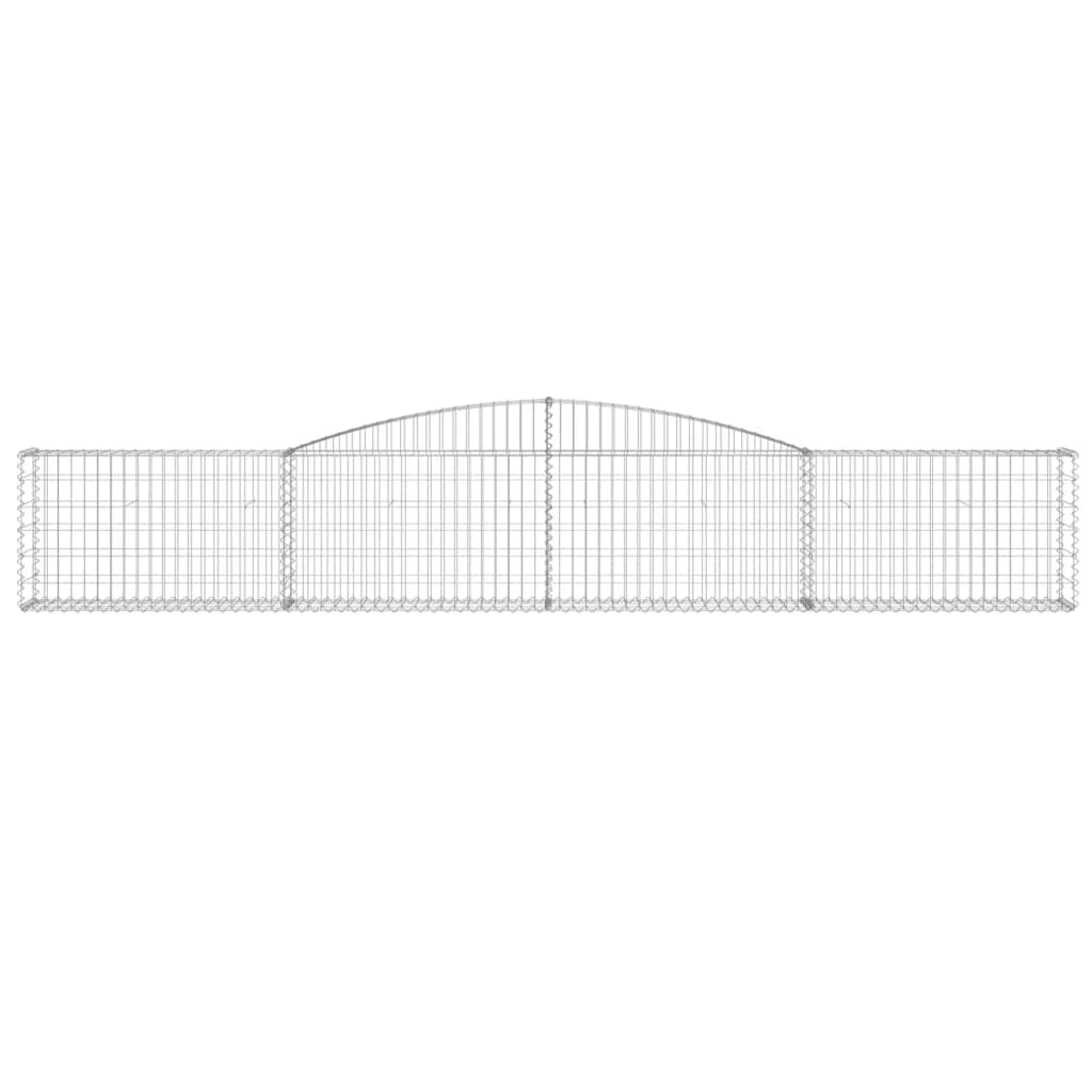 Gabionska košara s lukom 400x30x60/80 cm pocinčano željezo