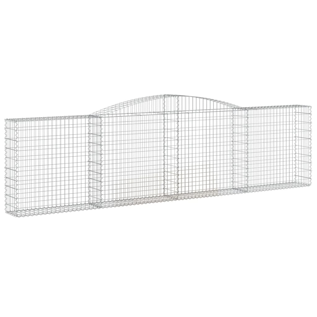 Gabionska košara s lukom 400x30x100/120 cm pocinčano željezo