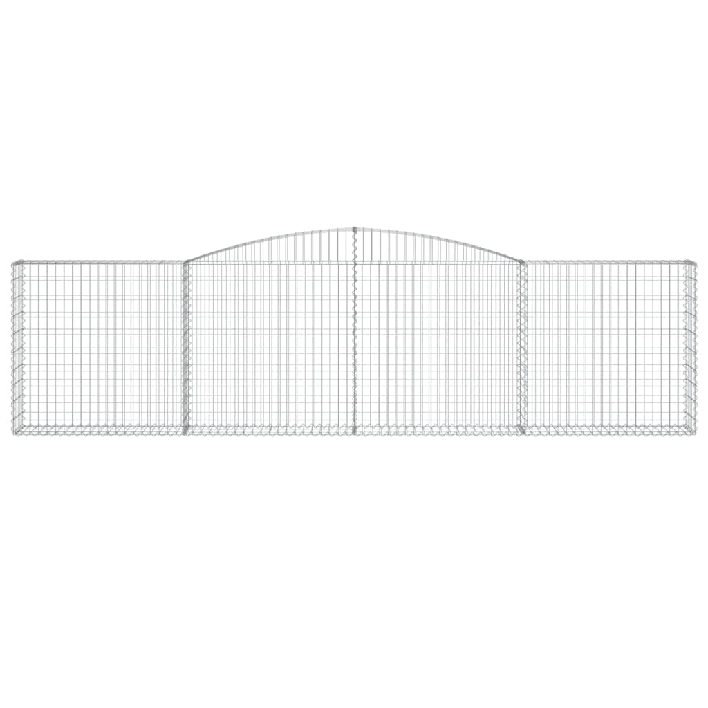 Gabionska košara s lukom 400x30x100/120 cm pocinčano željezo