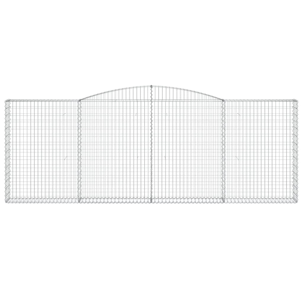 Gabionska košara s lukom 400x30x140/160 cm pocinčano željezo