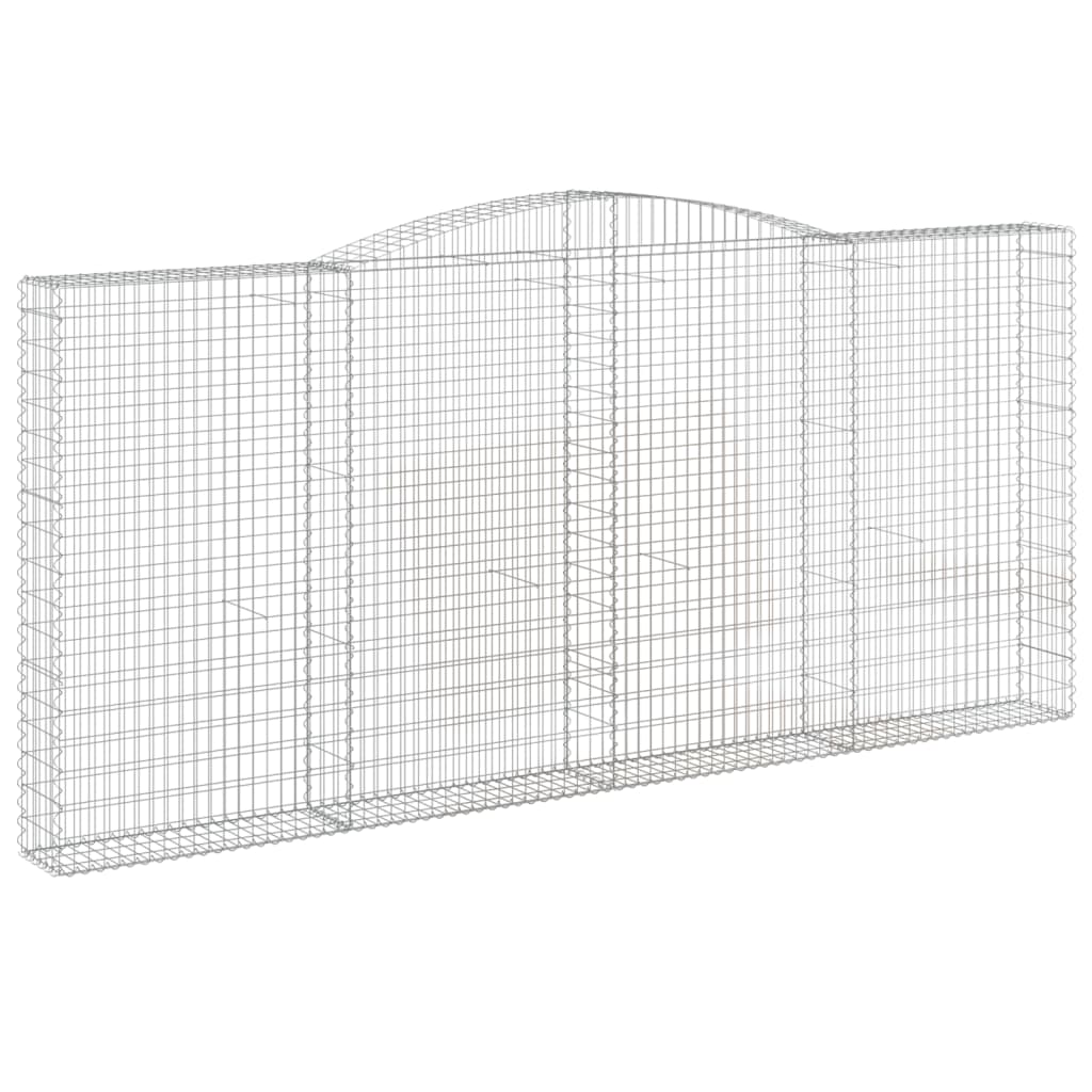 Gabionska košara s lukom 400x30x180/200 cm pocinčano željezo