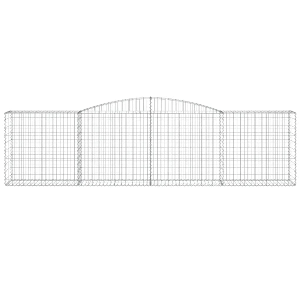 Gabionska košara s lukom 400x50x100/120 cm pocinčano željezo